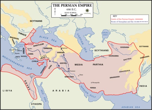 Map of Persian Empire