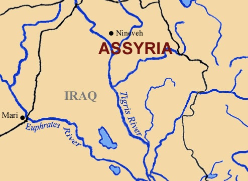 Map of Assyria